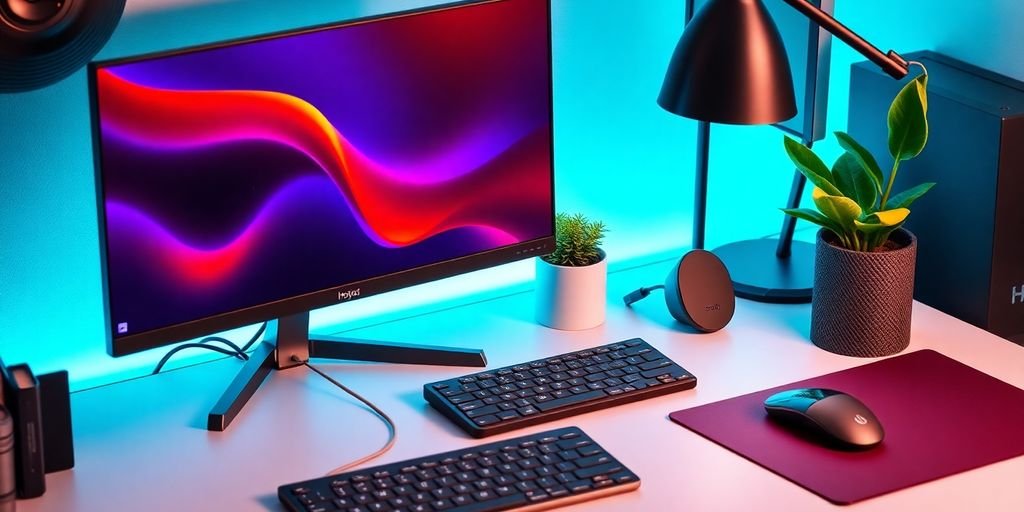 Modern desk gadgets for a productive workspace in 2025.